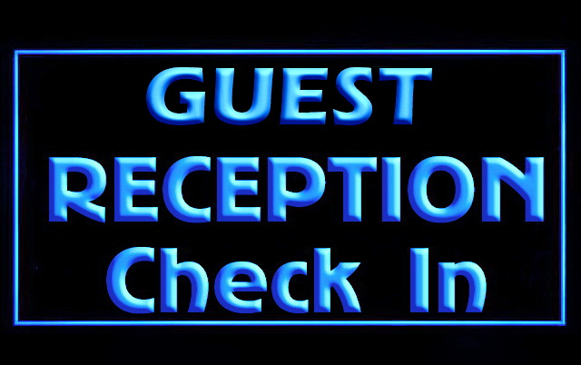 Guest Reception Check In LED Neon Light Sign